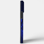 Coques Case-Mate iPhone Dragon dans Chrome comme bleu Carbon Fiber Styles (Verso / Droite)