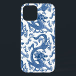 Case-Mate iPhone Case Dragon de Chinoiserie Bleu et Blanc<br><div class="desc">Illustration détaillée d'un dragon de chinoiserie dans les tons bleus. Design original par Boatman Geller.</div>