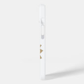 Coques Case-Mate iPhone dragon de cœur en grès sur fond blanc (Verso / Gauche)