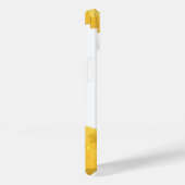 Coques Case-Mate iPhone Dragon de coeur jaune sur blanc (Verso / Droite)
