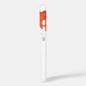 Coques Case-Mate iPhone Dragon de coeur orange sur blanc (Verso / Gauche)