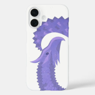 Coques iPhone 16 Dragon de coeur périphérique sur blanc