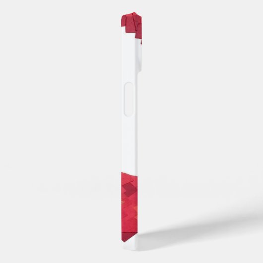 Coques Case-Mate iPhone Dragon de coeur rouge en blanc (Verso / Droite)