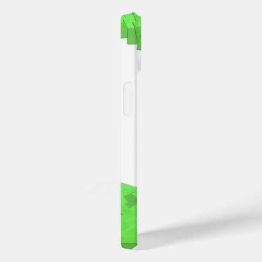 Coques Case-Mate iPhone Dragon de coeur vert citron blanc (Verso / Droite)