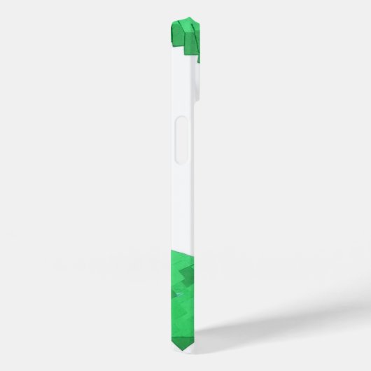 Coques Case-Mate iPhone Dragon de coeur vert sur blanc (Verso / Droite)