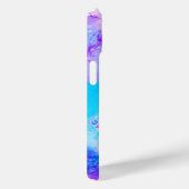 COQUES Case-Mate iPhone DRAGON DE MER, ROSE D'OR PURPLE BLUE SPARKLES MONO (Verso / Droite)