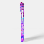 COQUES Case-Mate iPhone DRAGON DE MER, ROSE D'OR PURPLE BLUE SPARKLES MONO (Verso / Gauche)