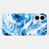 Coques Case-Mate iPhone Dragon de Mosaïque Ciel Bleu (Verso (horizontal))
