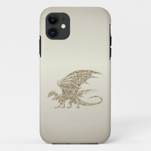 Case-Mate iPhone Case Dragon de mosaïque Extraordinaire Golden