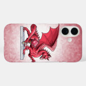 Coques Case-Mate iPhone Dragon de pierre de naissance de juillet : Ruby Co (Verso (horizontal))