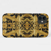 Coques Case-Mate iPhone dragon doré (Dos (Horizontal))