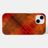 Coques Case-Mate iPhone Dragon en Cuir Orange Lumineux (Verso (horizontal))