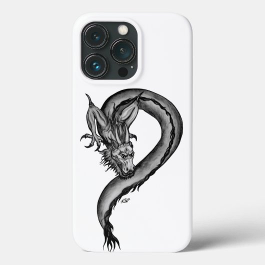 Coques Case-Mate iPhone Dragon en style tatouage (Verso)