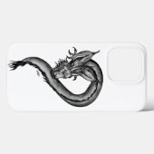 Coques Case-Mate iPhone Dragon en style tatouage (Verso (horizontal))