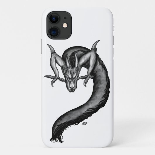 Coques Case-Mate iPhone Dragon en style tatouage (Dos)