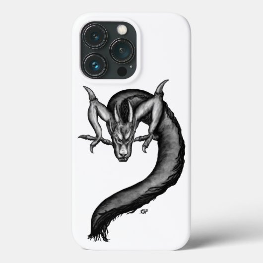 Coques Case-Mate iPhone Dragon en style tatouage (Verso)