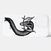 Coques Case-Mate iPhone Dragon en style tatouage (Verso (horizontal))