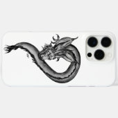 Coques Case-Mate iPhone Dragon en style tatouage (Verso (horizontal))