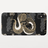 Coques Case-Mate iPhone Dragon japonais noir et or (Dos (Horizontal))