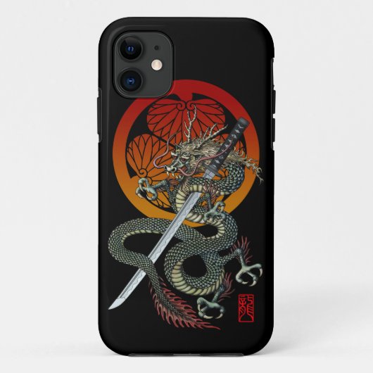 Coques Case-Mate iPhone Dragon katana aoi 2 (Dos)