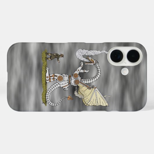 Coques Case-Mate iPhone Dragon mécanique (Verso (horizontal))