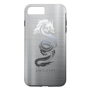 Coque Case-Mate Pour iPhone Dragon métallique brossé