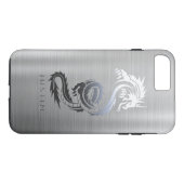 Coques Case-Mate iPhone Dragon métallique brossé (Dos (Horizontal))