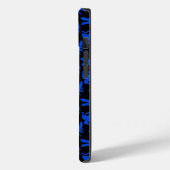 Coques Case-Mate iPhone Dragon motif 02 blue.bwx4 Black BG (Verso / Gauche)