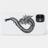 Coques Case-Mate iPhone Dragon noir et blanc (Dos (Horizontal))