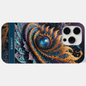 Coques Case-Mate iPhone Dragon Oeil moderne Abstrait Géométrique Nom fract (Verso (horizontal))