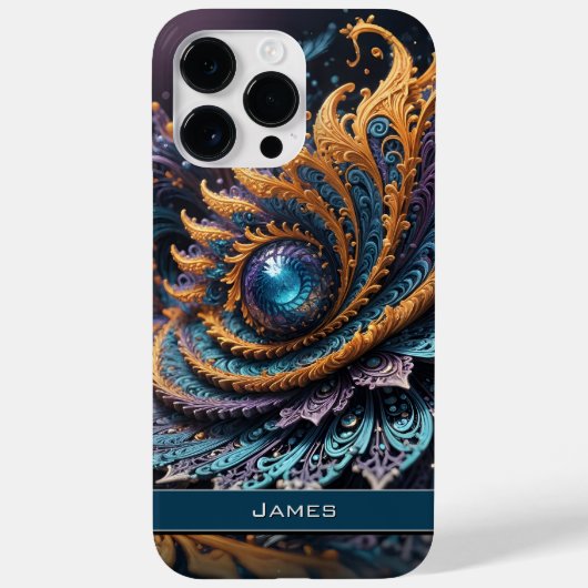 Coques Case-Mate iPhone Dragon Oeil moderne Abstrait Géométrique Nom fract (Verso)