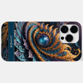 Coques Case-Mate iPhone Dragon Oeil moderne Abstrait Géométrique Nom fract (Verso (horizontal))
