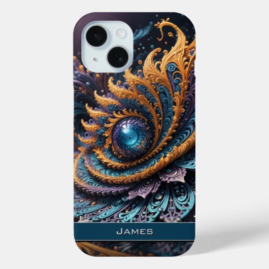 Coques Case-Mate iPhone Dragon Oeil moderne Abstrait Géométrique Nom fract (Verso)