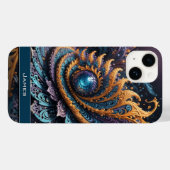 Coques Case-Mate iPhone Dragon Oeil moderne Abstrait Géométrique Nom fract (Verso (horizontal))