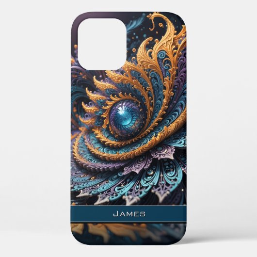 Coques Case-Mate iPhone Dragon Oeil moderne Abstrait Géométrique Nom fract (Verso)