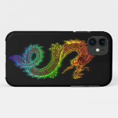 Coques Case-Mate iPhone Dragon oriental chromatique (noir) (Dos (Horizontal))