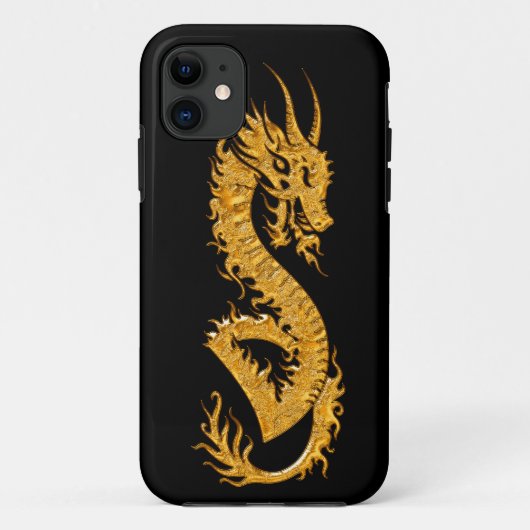 Coques Case-Mate iPhone Dragon oriental d'or 02 (Dos)