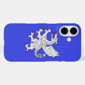 Coques Case-Mate iPhone Dragon Rampant Argent (Verso (horizontal))