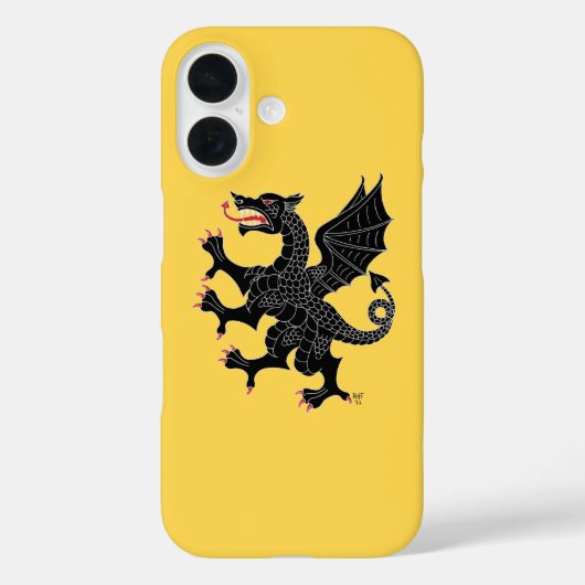 Coques Case-Mate iPhone Dragon Rampant Sable (Verso)