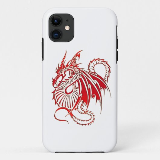 Coques Case-Mate iPhone Dragon rouge (Dos)