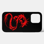 Coques Case-Mate iPhone Dragon rouge (Verso (horizontal))