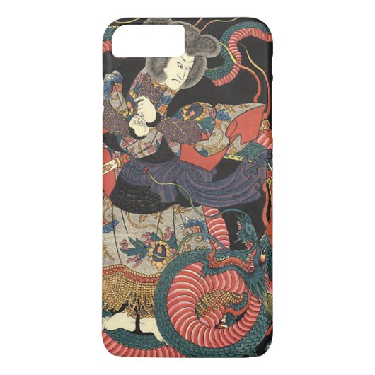 Coques Case-Mate iPhone Dragon rouge japonais vintage (Dos)