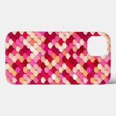 Coques Case-Mate iPhone "Dragon Scales" - magenta, rose chaud et pêche (Verso (horizontal))