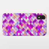 Coques Case-Mate iPhone "Dragon Scales" - violet. rose chaud et pêche (Dos (Horizontal))