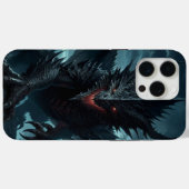 Coques Case-Mate iPhone Dragon sombre et médiéval (Verso (horizontal))