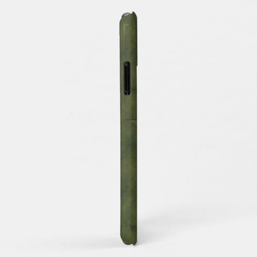 Coques Case-Mate iPhone Dragon Star - Embossée en cuir vert (Dos/Droite)