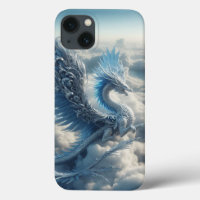Dragon superbe entouré de nuages