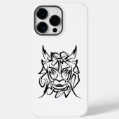 Coques Case-Mate iPhone Dragon tribal noir et blanc (Verso)