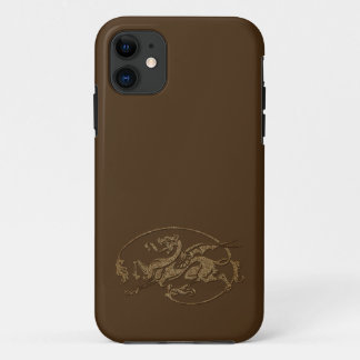 Case-Mate iPhone Case Dragon vintage du Vieux Monde sur Deep Brown