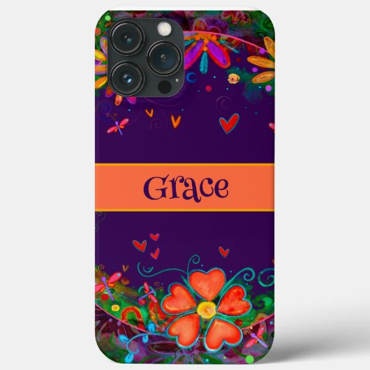 Coques Case-Mate iPhone Dragonflies Coeurs Whimsical mignon Customisé (Verso)